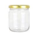 POT EN VERRE 210 CC COUVERCLE OR