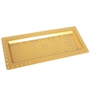 PLATEAU DECO PLASTIQUE 35X12 CM MODELE OR