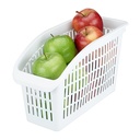 PANIER RANGEMENT PLASTIQUE BLANC 29X17X13 CM