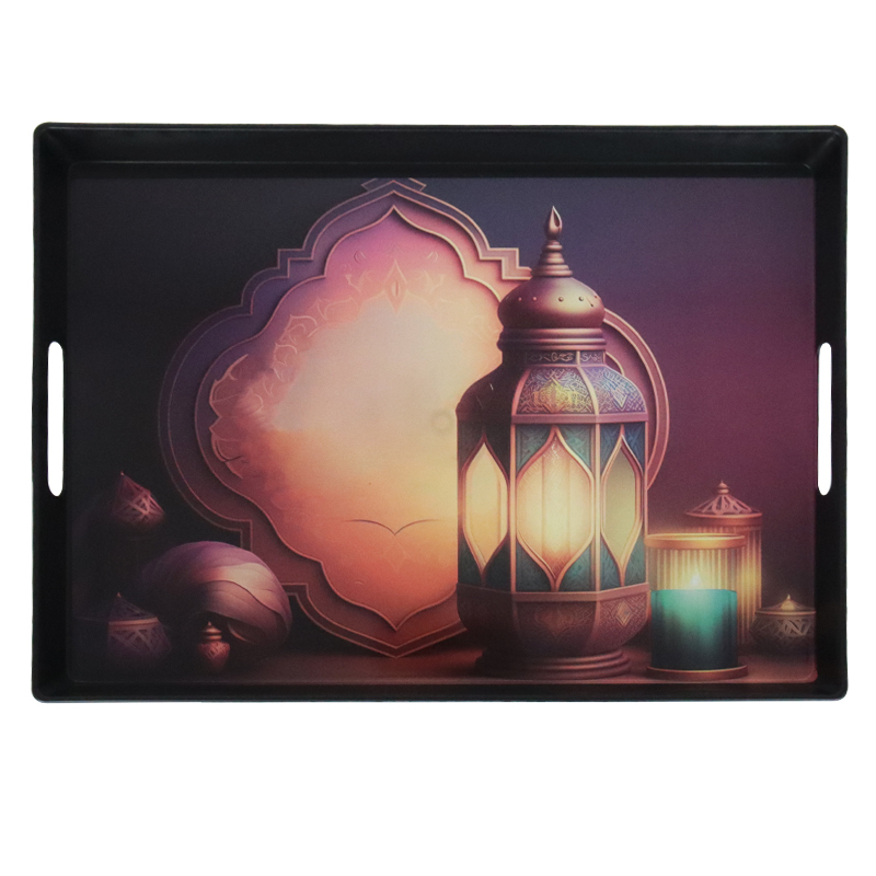 PLATEAU PLASTIQUE DECO EID GRAND FORMAT 38X28 CM