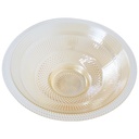 BOL FRUIT DECO EN VERRE 34 CM TRANSPARENT AMBRE