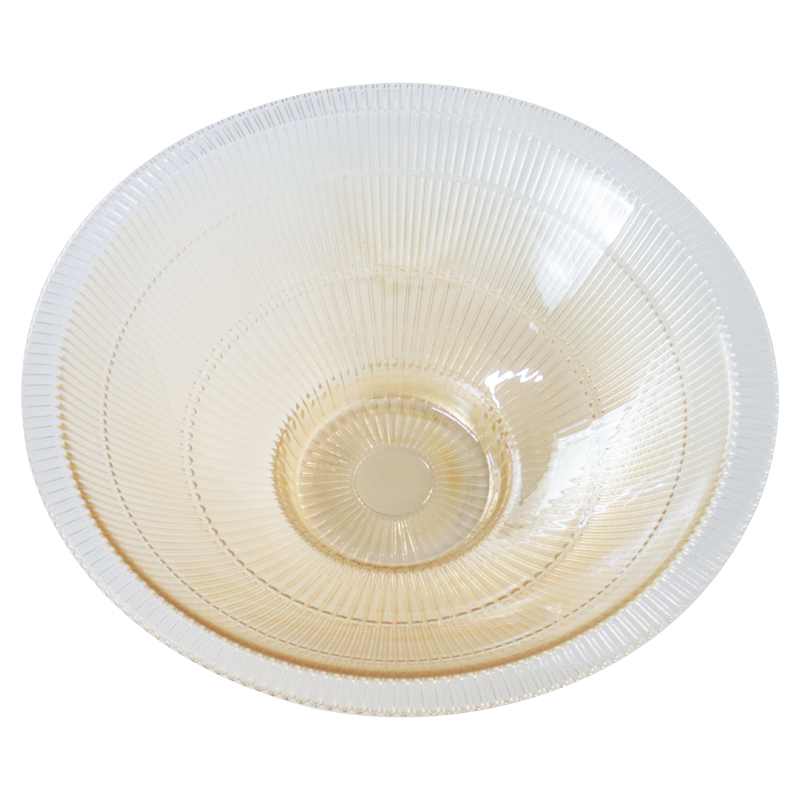 BOL FRUIT DECO EN VERRE 34 CM TRANSPARENT AMBRE