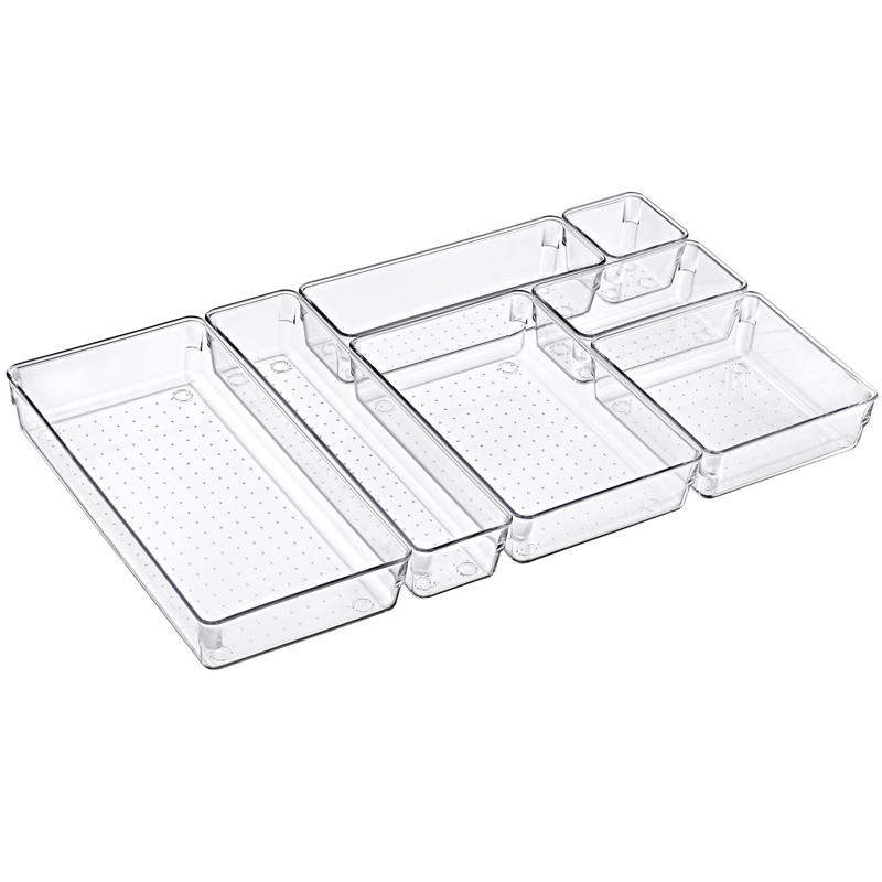 MODULE RANGEMENT CRYSTAL PLASTIQUE 31X8X6 CM 