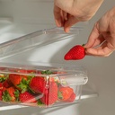 BAC REFRIGERATEUR AVEC COUVERCLE 32X10X10 CM PLASTIQUE