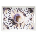 PLATEAU DECO PLASTIQUE 22X29 CM COULEUR BLANC