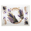 PLATEAU DECO PLASTIQUE 22X29 CM COULEUR BLANC