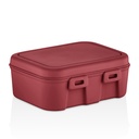 BOITE A DEJUNER 12X17X9 CM MIX ROSE/BLEU/ROUGE/BEIGE