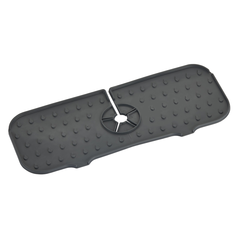 ORGANIZER EVIER SILICONE COULEUR GRIS 37X14 CM
