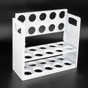 BOITE RANGEMENT A ŒUF 30 POSITIONS, 3 NIVEAUX, 26X10X22 CM PLASTIQUE BLANC
