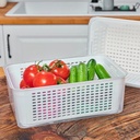 RANGEMENT REFRIGERATEUR FRUITS &amp; LEGUMES AVEC FILTRE 5.5 LITRES 30X20X11 CM 