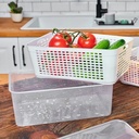 RANGEMENT REFRIGERATEUR FRUITS &amp; LEGUMES AVEC FILTRE 5.5 LITRES 30X20X11 CM 