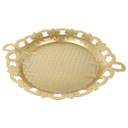 PLATEAU DECO PLASTIQUE MODELE OR 37X31X21 CM