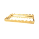 PLATEAU DECO METAL AVEC MIRROIR 30X18 CM MODELE OR