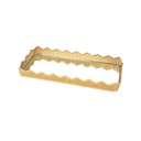 PLATEAU DECO METAL AVEC MIRROIR 31X14 CM MODELE OR