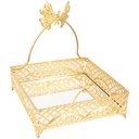 PORTE PAPIER DECO METAL 18X5 CM MODELE OR 