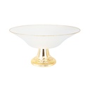 PRESENTOIR VERRE AVEC PIED PLASTIQUE OR 30X16CM 