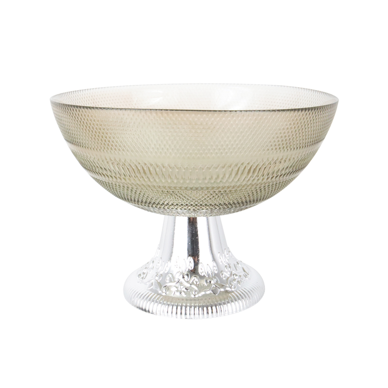 PRESENTOIR VERRE AVEC PIED PLASTIQUE OR 20X16CM 