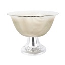 PRESENTOIR VERRE AVEC PIED PLASTIQUE OR 20X16CM 