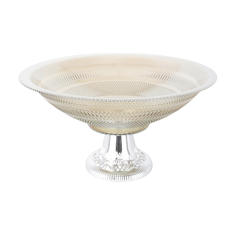 PRESENTOIR VERRE AVEC PIED PLASTIQUE OR 30X16CM 
