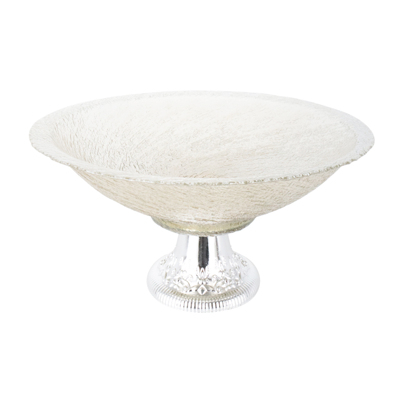 PRESENTOIR VERRE AVEC PIED PLASTIQUE OR 30X16CM 