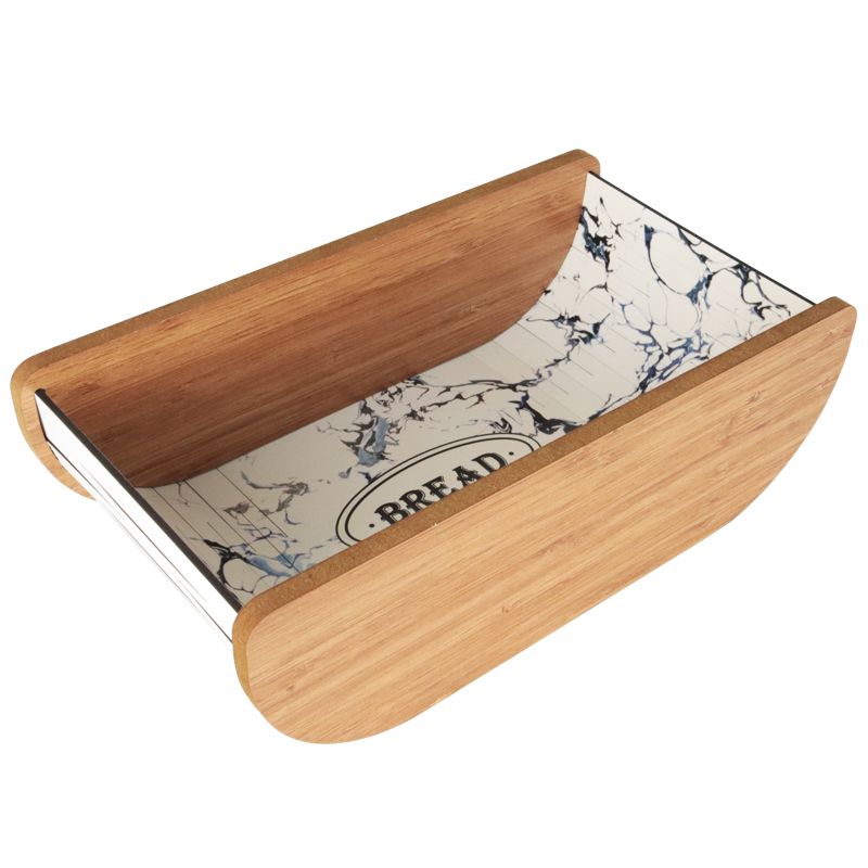 PANIER A PAIN 26X9 CM EN BOIS DESIGN MIX