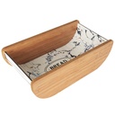 PANIER A PAIN 26X9 CM EN BOIS DESIGN MIX