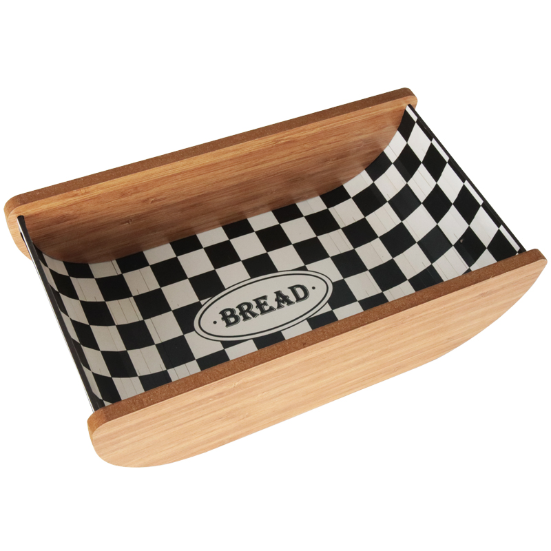PANIER A PAIN 26X9 CM EN BOIS DESIGN MIX