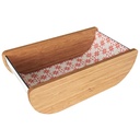 PANIER A PAIN 26X9 CM EN BOIS DESIGN MIX