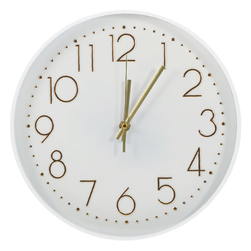 Horloge murale déco 29 cm mix Noir &amp; Blanc