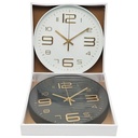 Horloge murale déco 29 cm mix Noir &amp; Blanc
