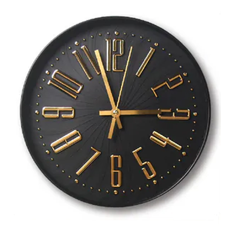 Horloge murale déco 29 cm mix Noir &amp; Blanc