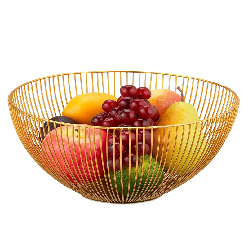 Bol à fruit métal 25x13 cm Modèle OR
