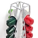 Support à capsules EXPRESSO (Compatible Nespresso) métal inox 38x14 cm
