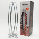 Support à capsules EXPRESSO (Compatible Nespresso) métal inox 38x14 cm