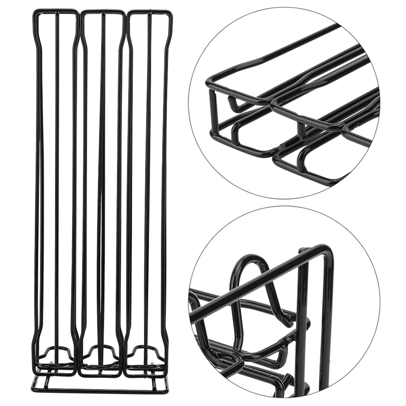 Support à capsules EXPRESSO (Compatible Nespresso) métal noir 36x13x10 cm