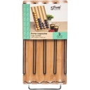 Support à capsules EXPRESSO (Compatible Nespresso) métal &amp; Bois 35x18 cm