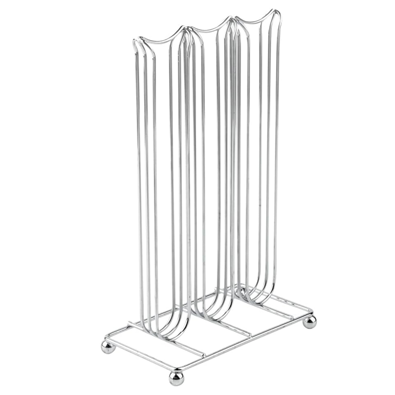 Support à capsules EXPRESSO (Compatible Nespresso) métal inox 25x16x9 cm