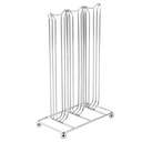 Support à capsules EXPRESSO (Compatible Nespresso) métal inox 25x16x9 cm