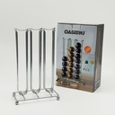 Support à capsules EXPRESSO (Compatible Nespresso) métal inox 25x16x9 cm