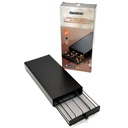 Tirroir à capsules EXPRESSO (Compatible Nespresso) métal noir 37x13x5 cm