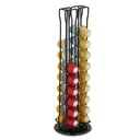 Support à capsules EXPRESSO (Compatible Nespresso) métal noir 37x11 cm