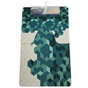 SET 2 TAPIS ABSORBANT (TAPIS + CONTOUR WC) 45X75 CM + 45X37 CM MIX DESIGNS