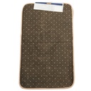 SET 2 TAPIS (TAPIS + CONTOUR WC) 50X80 CM + 40X50 CM COULEUR NOIR/GRIS/BEIGE