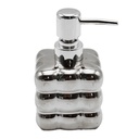 DISTRIBUTEUR SAVON CERAMIQUE 13 CM MIX OR / ARGENT