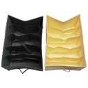 RANGEMENT VETEMENTS 42X30X22 CM MIX GRIS / BEIGE