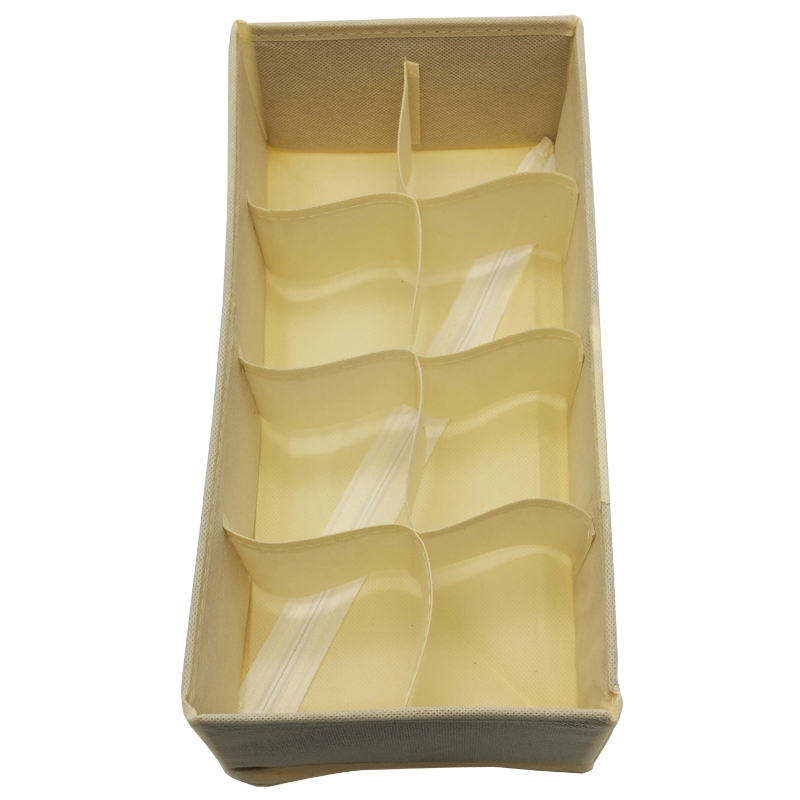 RANGEMENT VETEMENTS 32X16X10 CM MIX GRIS / BEIGE