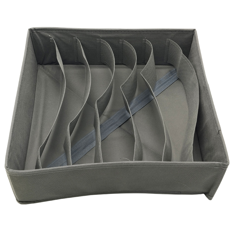 RANGEMENT VETEMENTS 32X32X10 CM MIX GRIS / BEIGE
