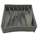 RANGEMENT VETEMENTS 32X32X10 CM MIX GRIS / BEIGE