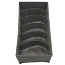 RANGEMENT VETEMENTS 32X16X10 CM MIX GRIS / BEIGE