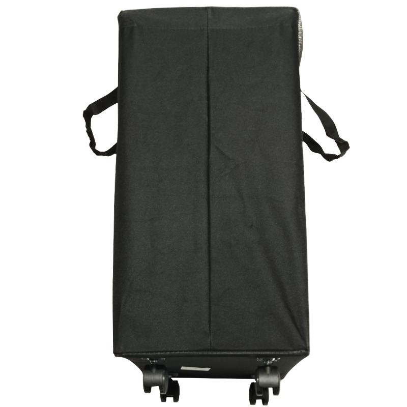 PANIER A LINGE AVEC ROULETTE 42X30X60 CM NOIR